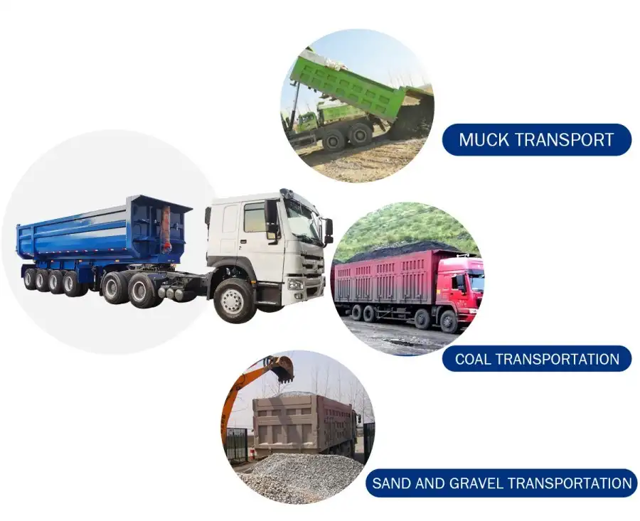 end dump semi trailer applications