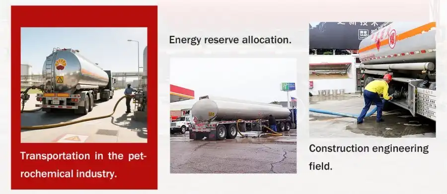 2 axle fuel tanker trailer applications