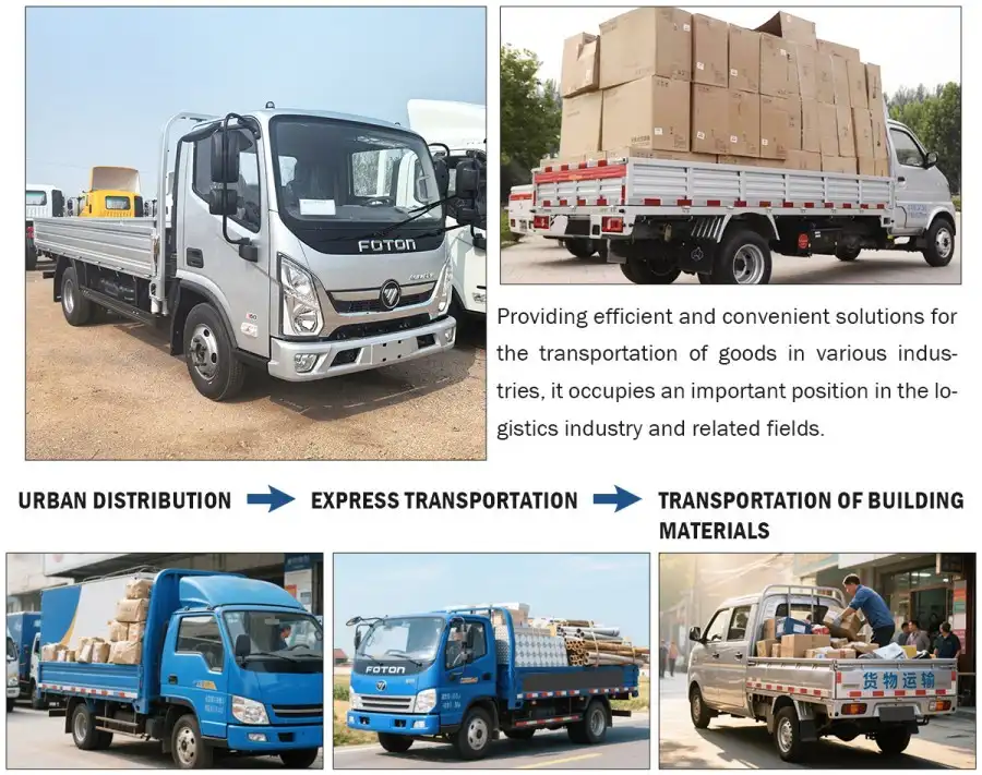 Foton light cargo truck applications