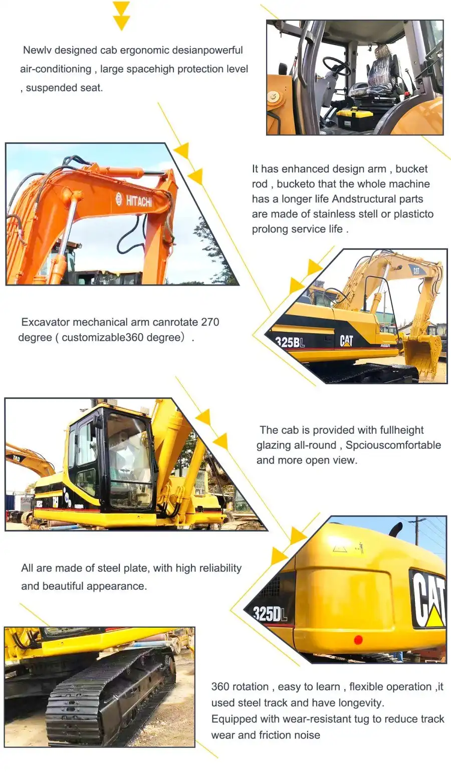 Caterpillar 330C excavator details