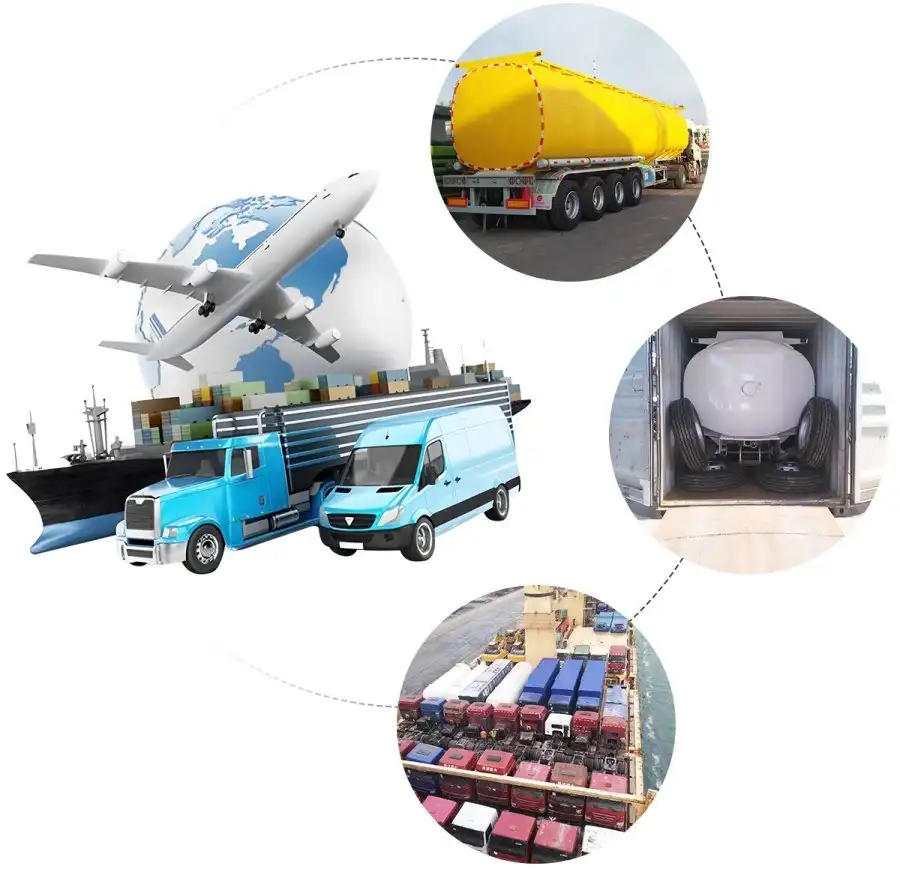 3 axle oil tank trailer shipping