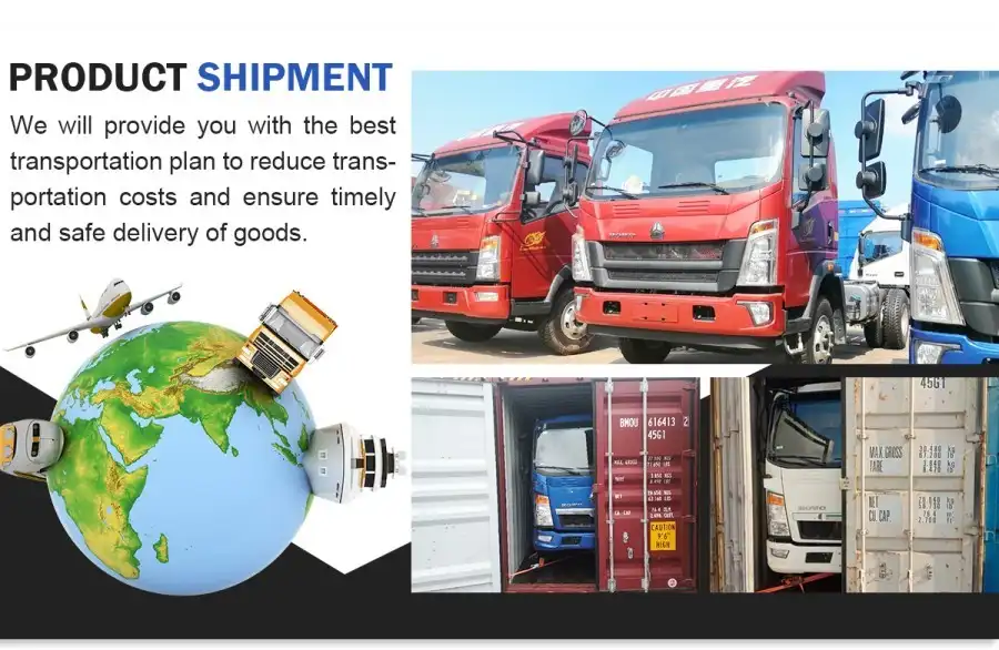Howo light stake truck shipping