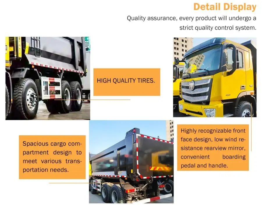 Foton Auman EST 8x4 dump truck details