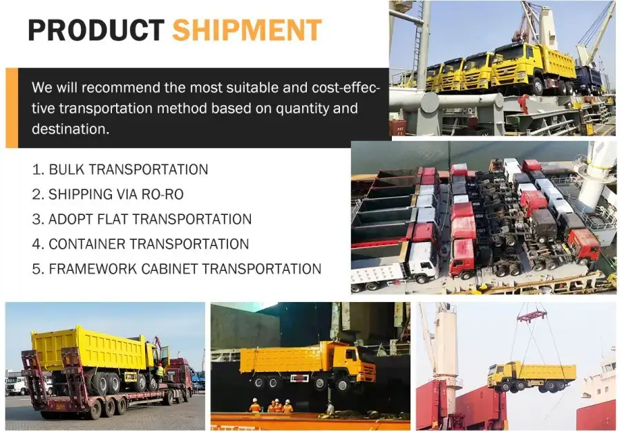 Foton Auman EST 8x4 dump truck shipping