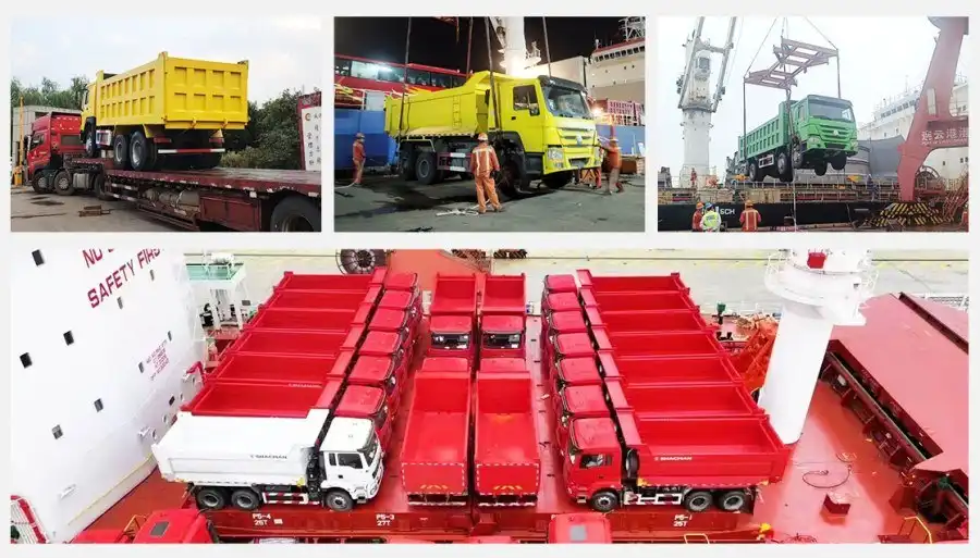 Foton GTL-E tipper truck shipping