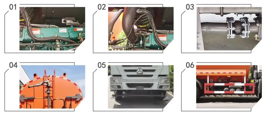 Sinotruk Howo water sprinkler truck details
