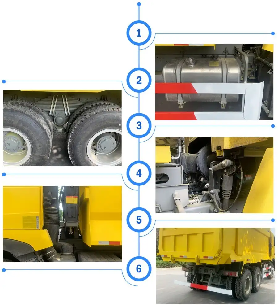 Howo A7 371hp tipper truck details
