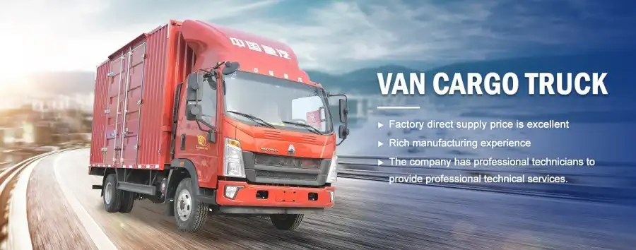 Howo van cargo truck