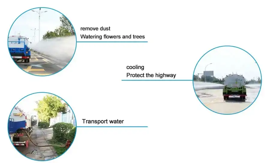 Foton Auman water tanker truck applications