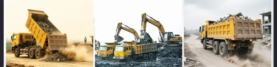 Howo 8x4 375hp dump truck applications