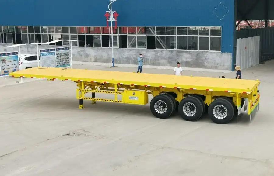 3 axle flatbed trailer