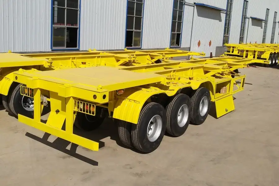 3 axle container chassis trailer