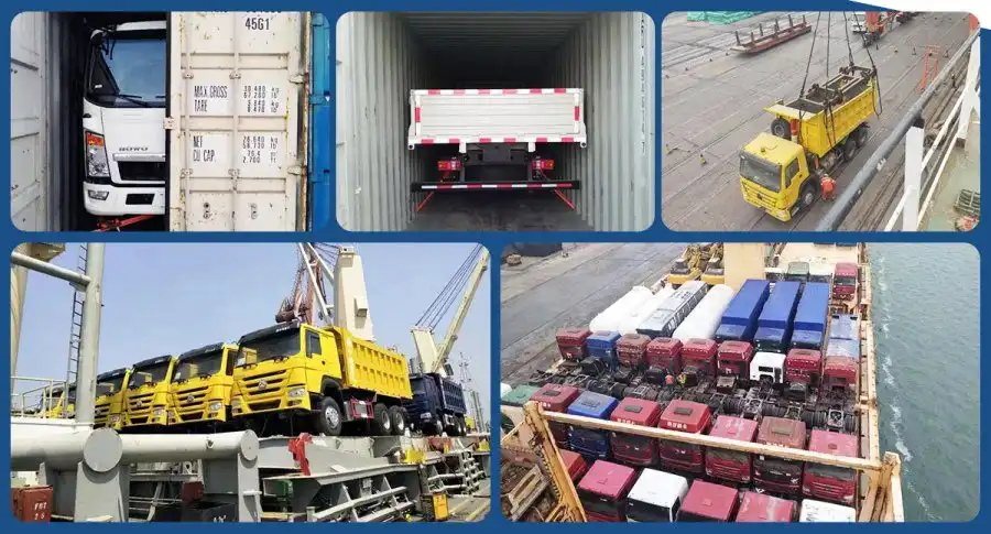 Howo 6x4 cargo truck shipping