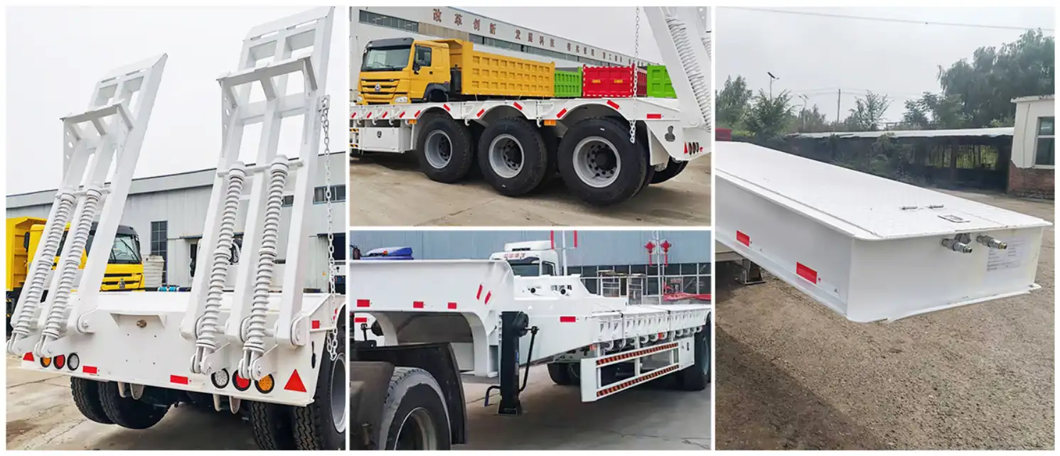 3 Axle Lowbed Semi Trailer Details