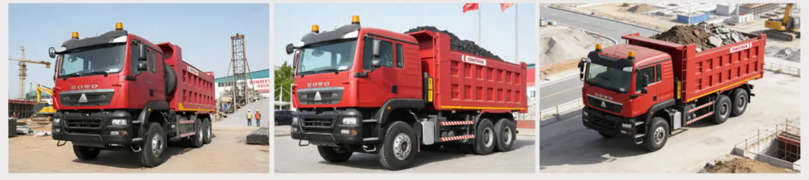 Sinotruk TX 6x4 Dump Truck Applications