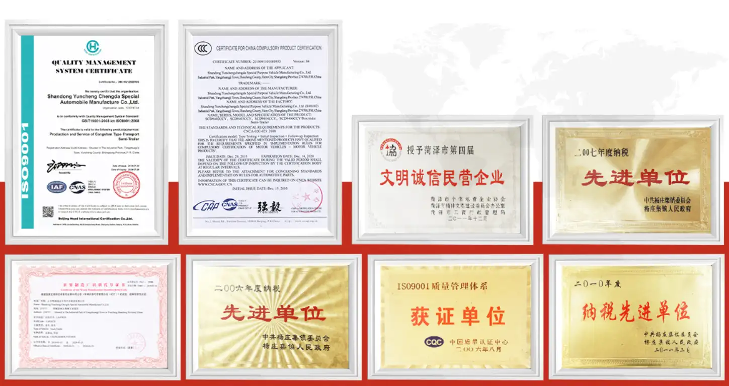 Sinotruk TX 6x4 Dump Truck CERTIFICATE 