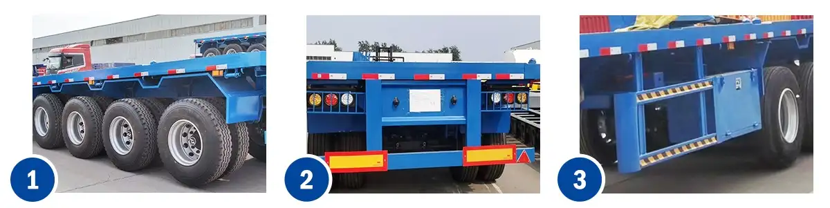 4 axle flatbed trailer details