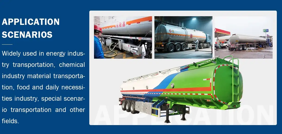 3 Axle Fuel Tank Semi Trailer applications