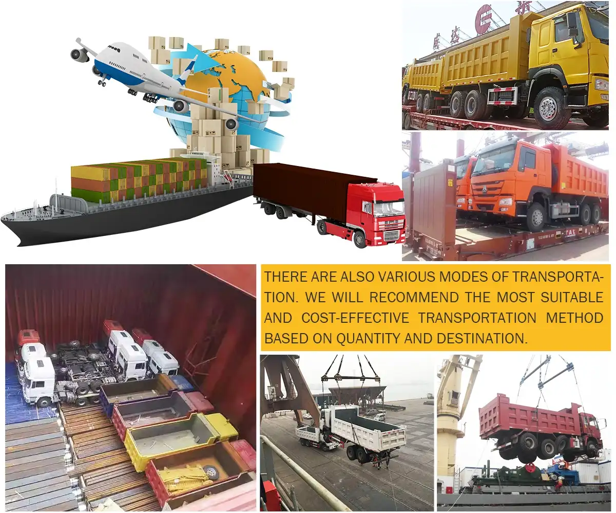 Howo NX 380 8x4 dump truck shipping
