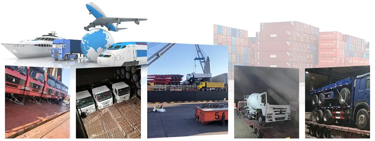 owo 6x4 water tank truck shipping