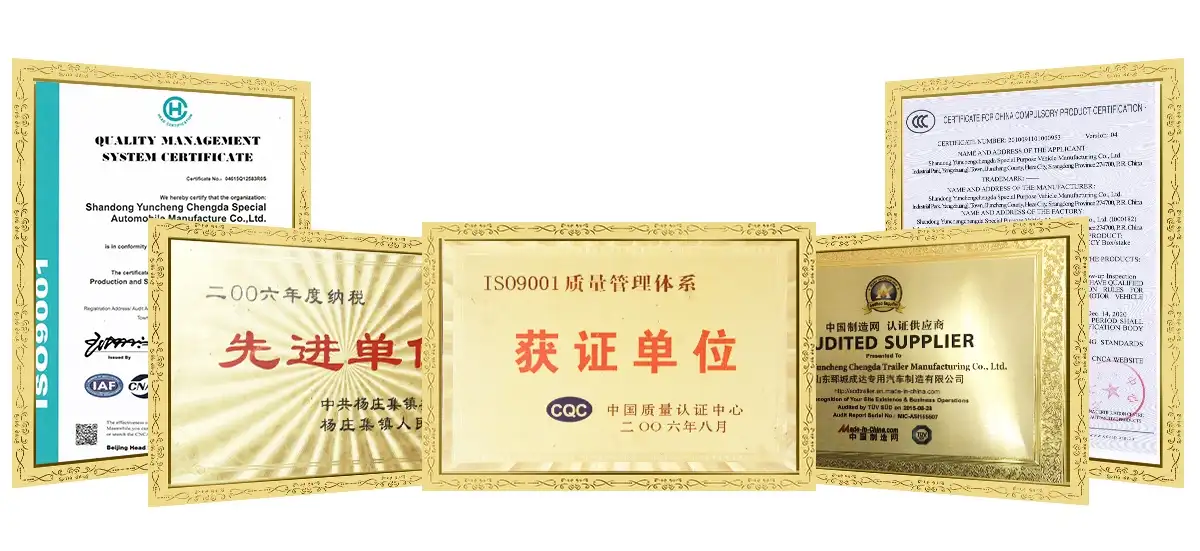 Chengda certificates