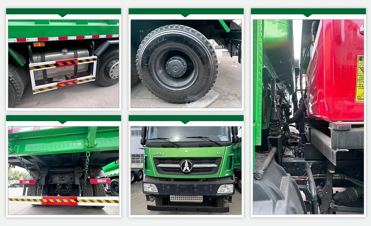 Beiben V3 8X4 dump truck details