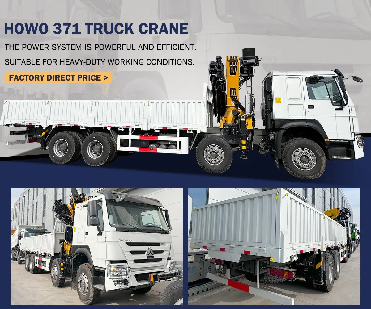 Howo 371 truck crane