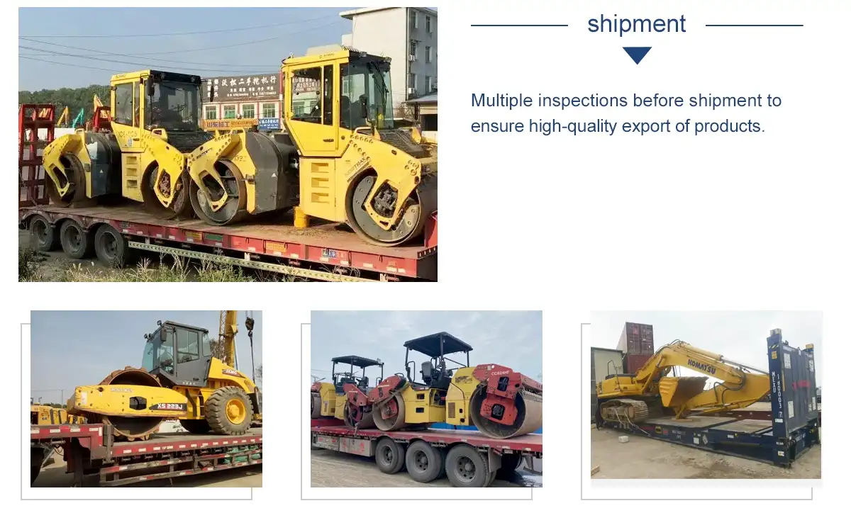 road roller shipping
