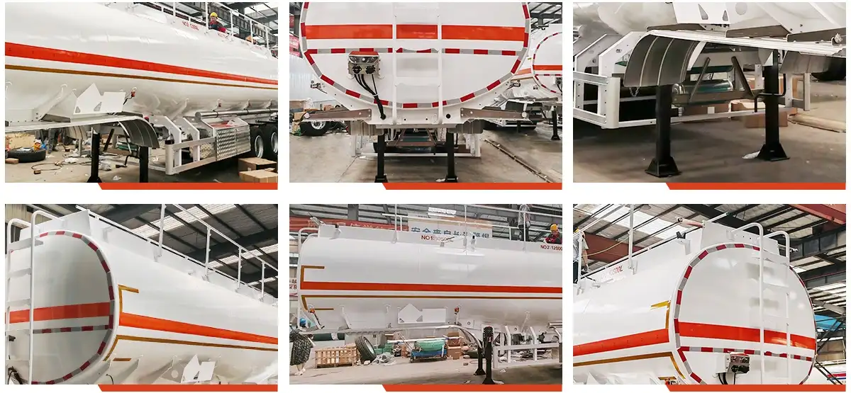 aluminum fuel tanker semi trailer details