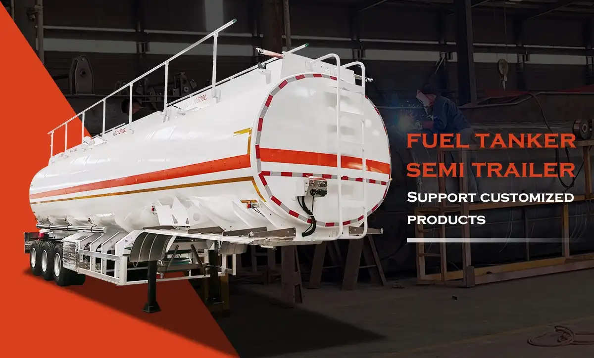 aluminum fuel tanker semi trailer