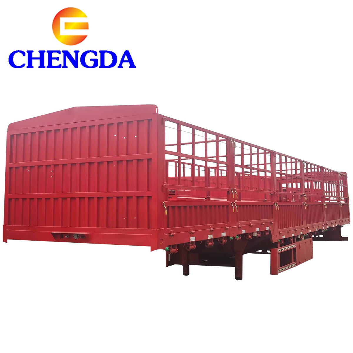 3 Axles 40ft 45 Feet Fence Cargo Truck Trailer Semi-trailer