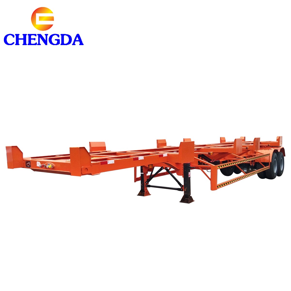 2 Axles 40Ft Expandable Skeleton Container Trailer