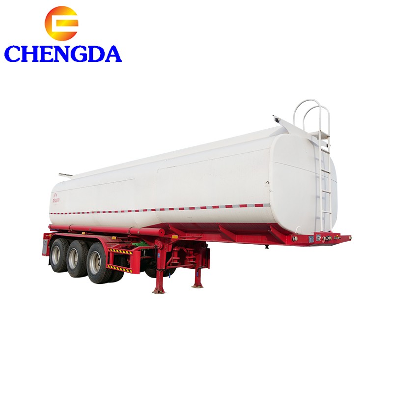 Aluminum 3 Axles 36000 Litres Fuel Tank Oil Tanker Trailer