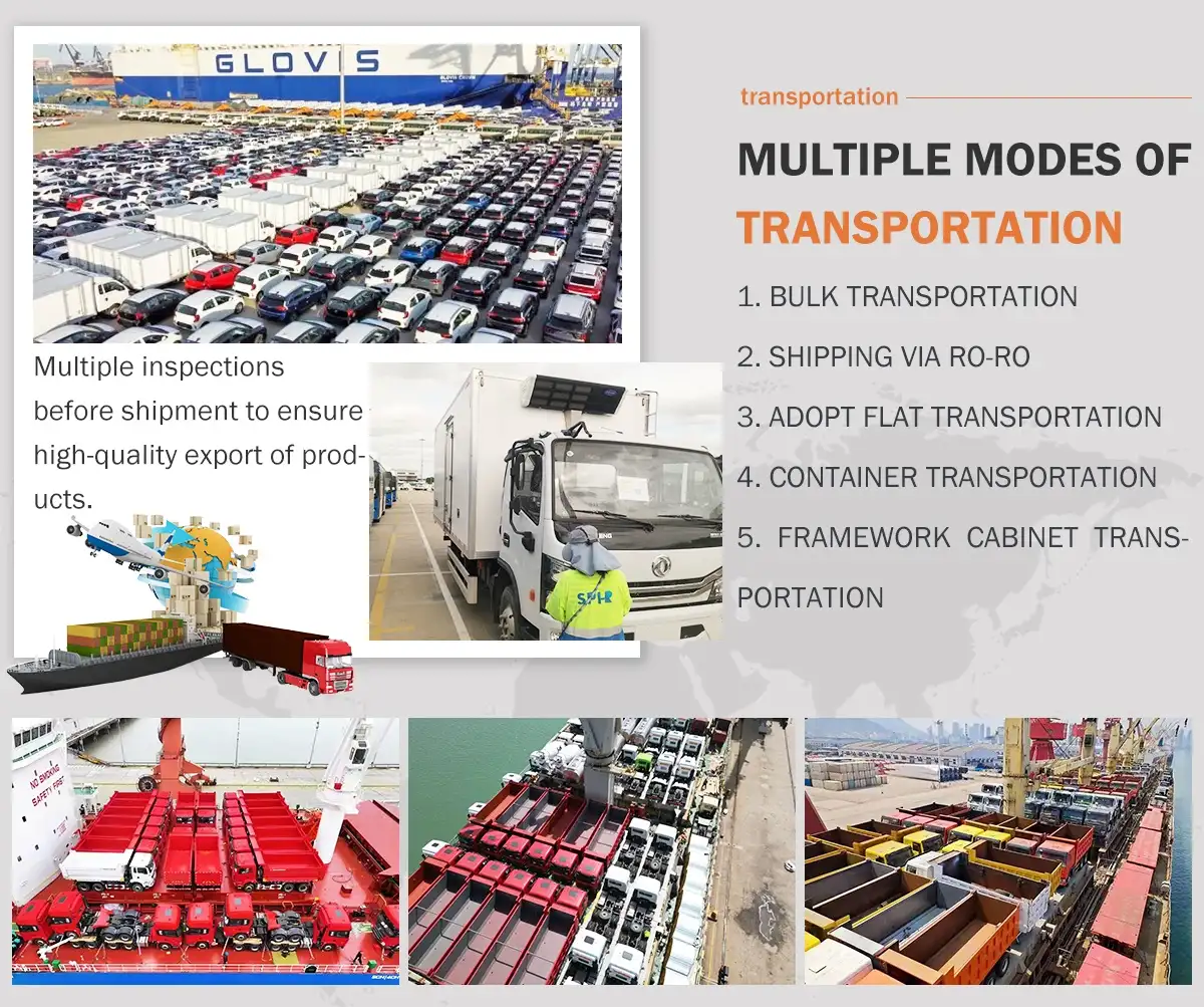 Dongfeng refrigerated truck shipping