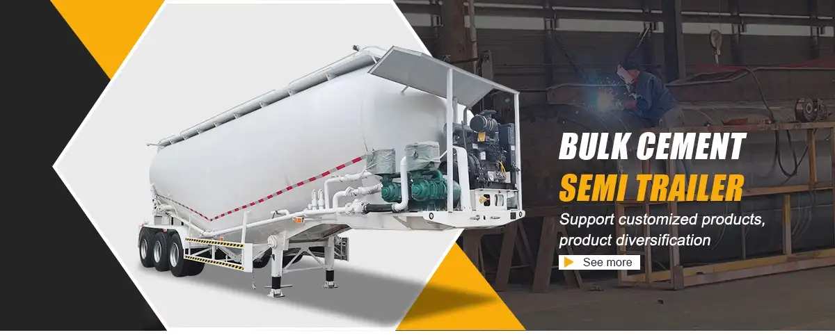 3 axle bulk cement semi-trailer
