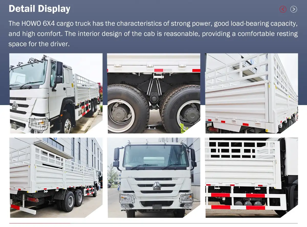 Howo 6x4 cargo truck details