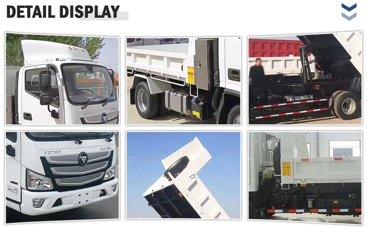 Foton light dump truck details