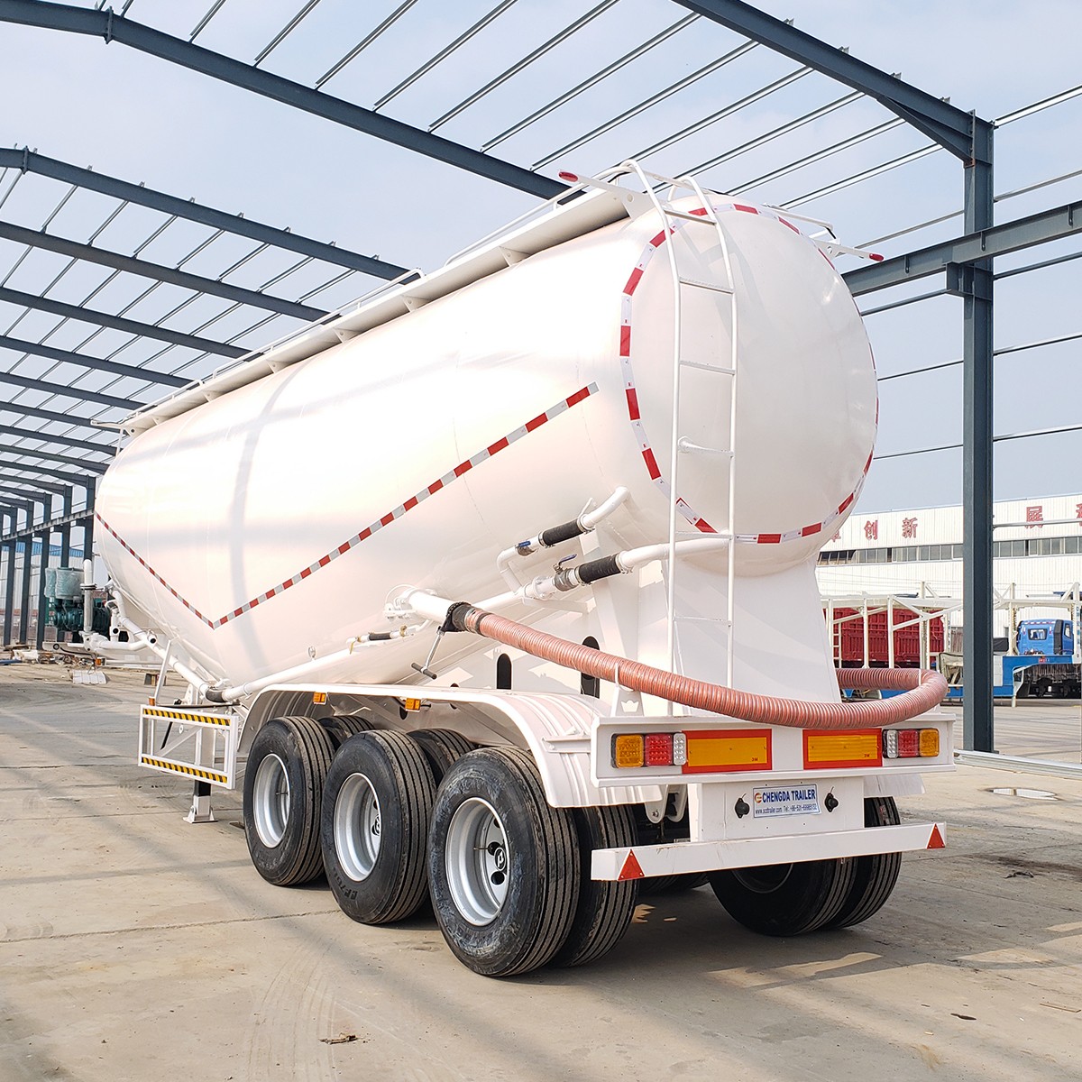 silo bulk cement semi trailer