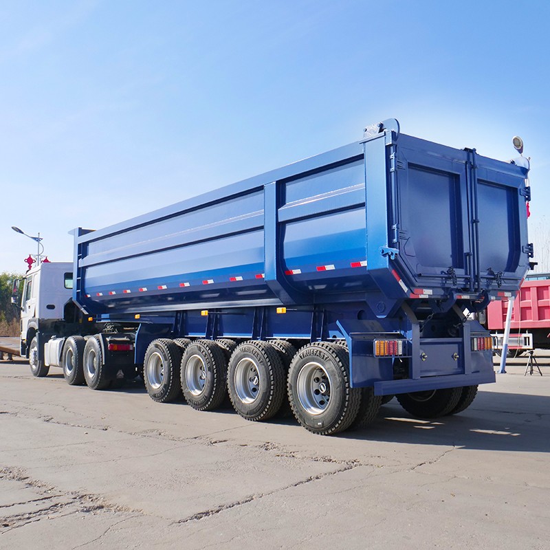 heavy duty dump tipper trailer