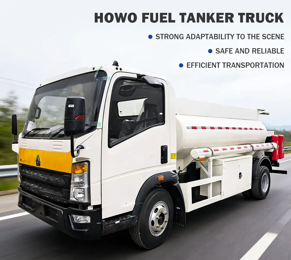 Howo 4x2 fuel tanker truck