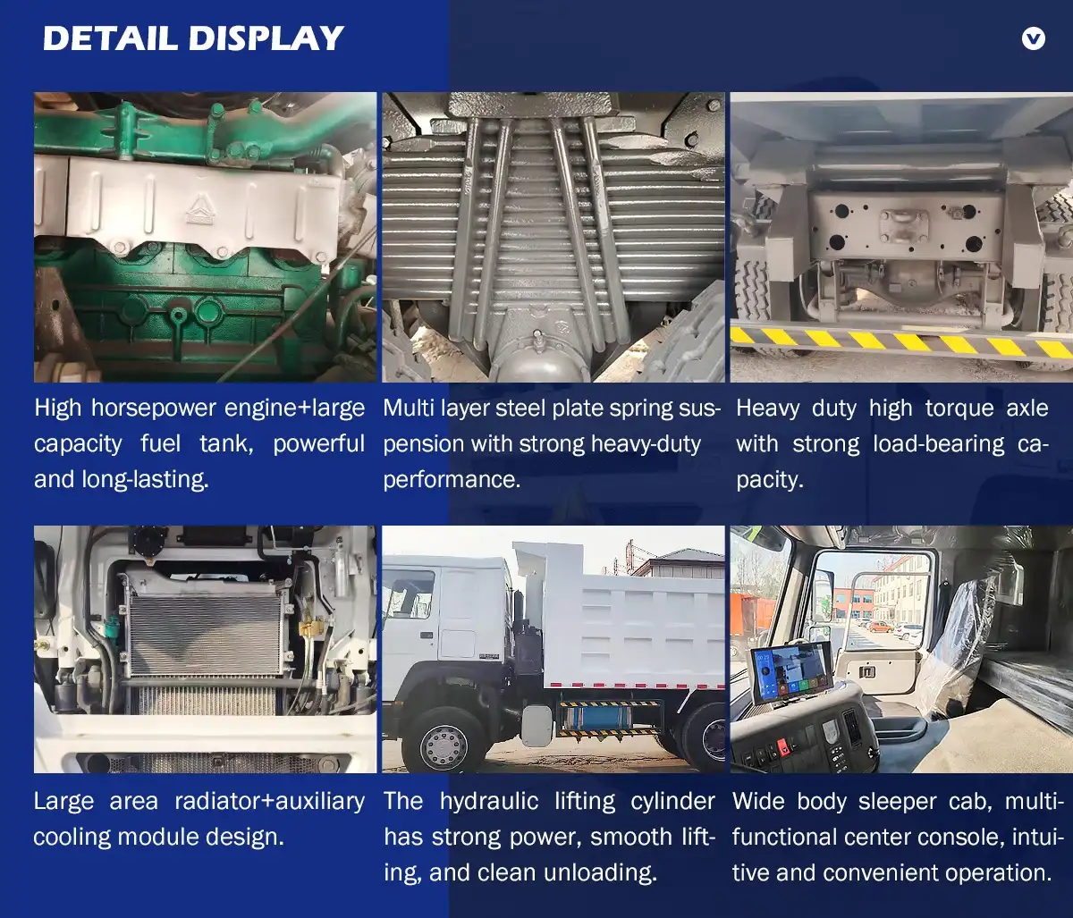 Howo 6x4 dump truck details