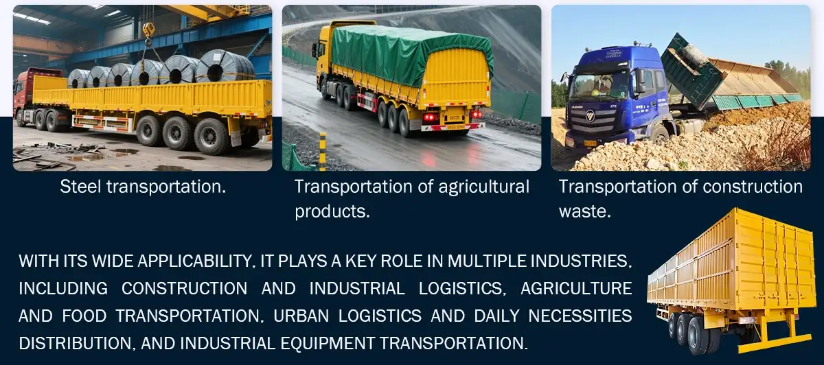 3 axle cargo trailer applications