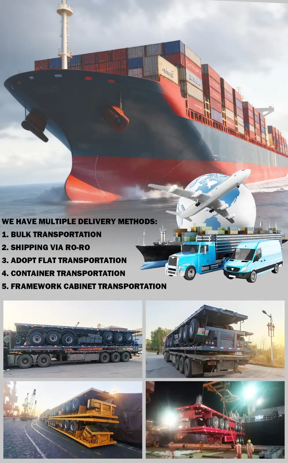 3 axle sidewall trailer shipping