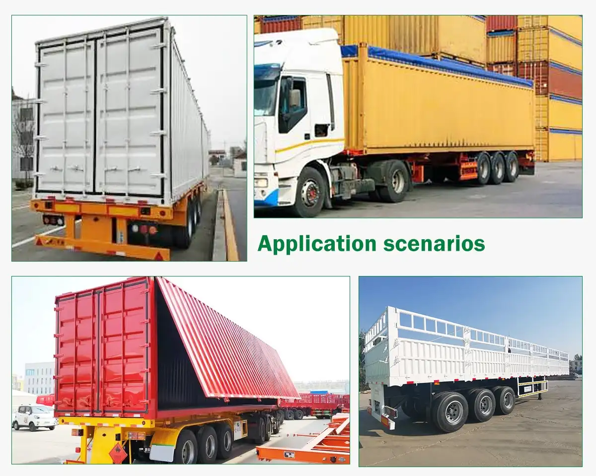 2 axle skeleton trailer applications