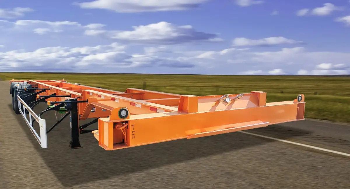 2 axle skeleton trailer