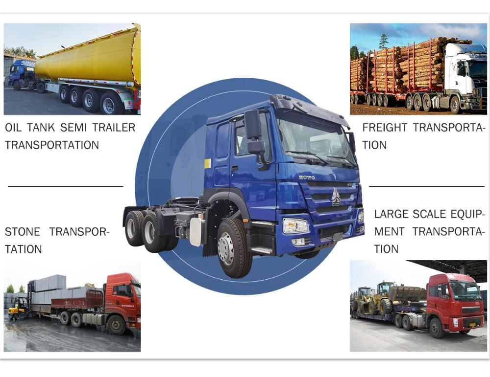Sinotruk Howo 400hp tractor truck applications