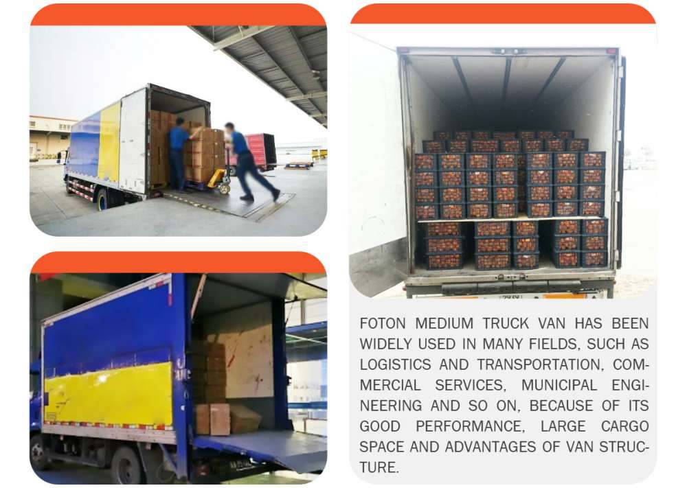 Foton medium van cargo truck applications