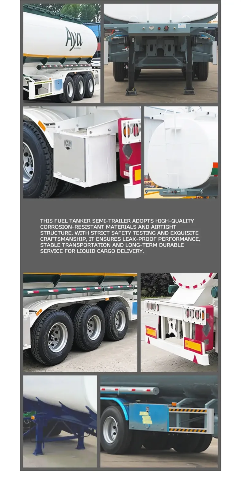 China fuel tanker trailer details