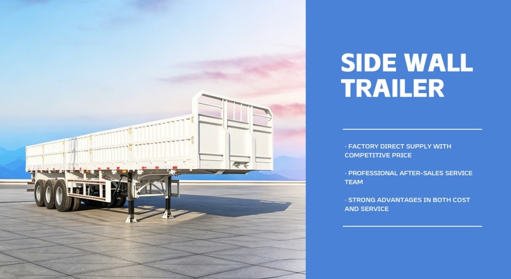 3 axle 40ft side wall trailer