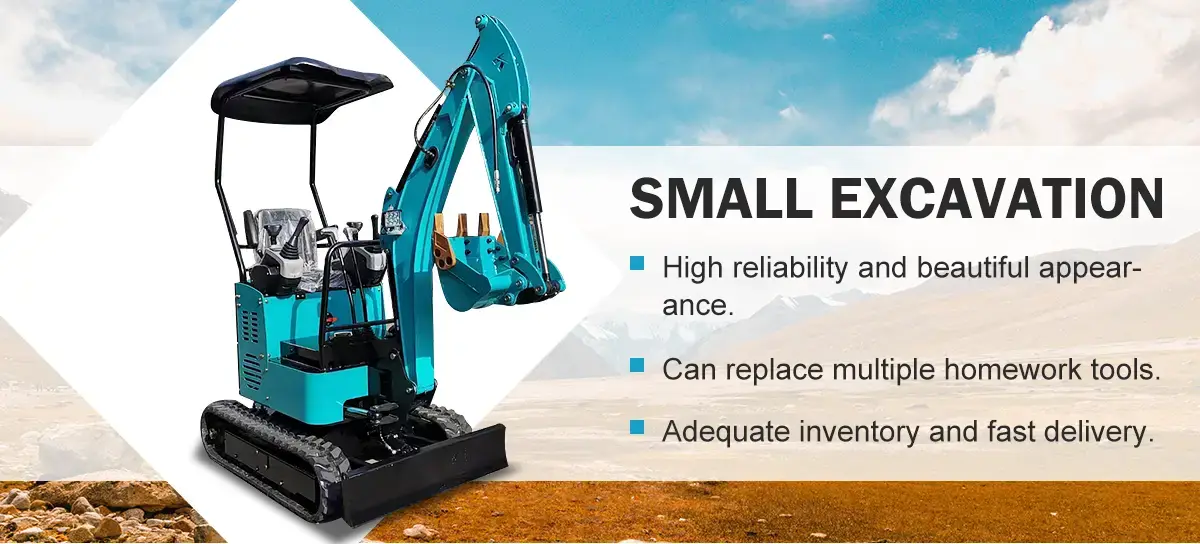 Small portable excavator